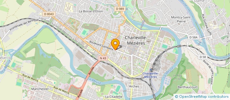 localisation de l'entreprise IMMEUBLE DU 30 BD GAMBETTA  CHARLEVILLE-MEZIERES