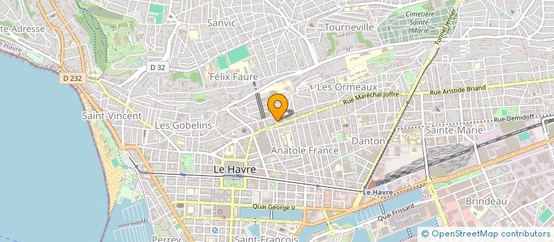 localisation de l'entreprise IMMEUBLE DU 4 RUE JOSEPH CLERC à LE HAVRE