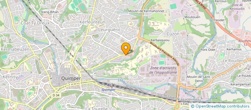 localisation de l'entreprise IMMEUBLE DU COSQUER  QUIMPER