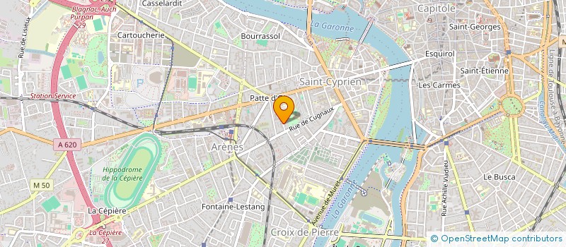 localisation de l'entreprise IMMEUBLE DU TCHAD SC TC à TOULOUSE