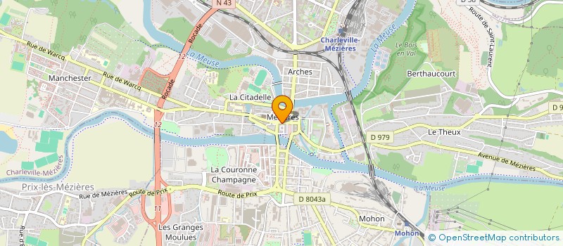 localisation de l'entreprise IMMEUBLE DUFRASNE MARCEL  CHARLEVILLE-MEZIERES