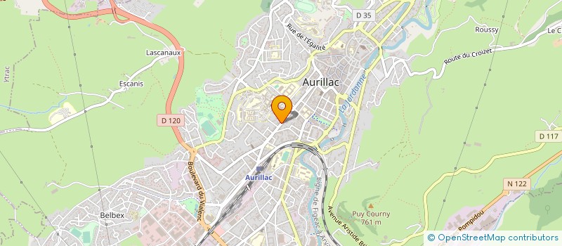 localisation de l'entreprise IMMEUBLE DUVAL à AURILLAC