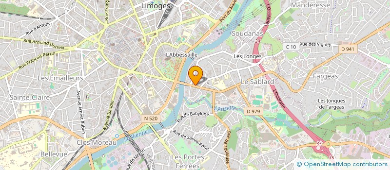 localisation de l'entreprise IMMEUBLE FEYTE à LIMOGES