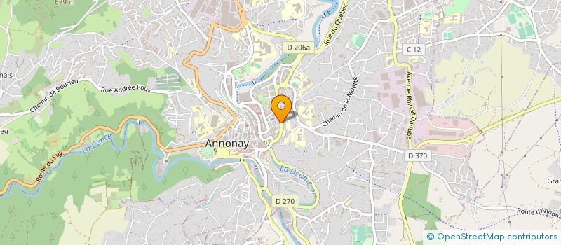 localisation de l'entreprise IMMEUBLE GIRAUD  ANNONAY