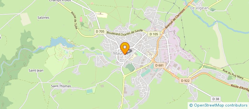 localisation de l'entreprise IMMEUBLE HUBSCHWERLIN à MAURIAC