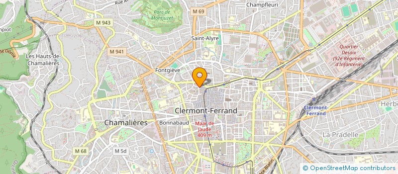 localisation de l'entreprise IMMEUBLE INDIVISION COUDERC  CLERMONT-FERRAND