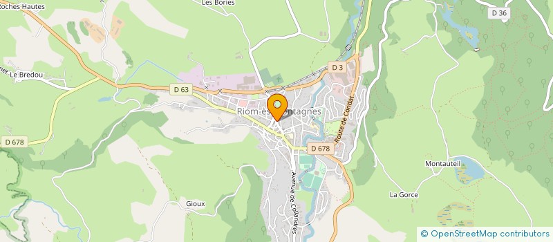localisation de l'entreprise IMMEUBLE INDIVISION PLANTECOSTE à RIOM-ES-MONTAGNES