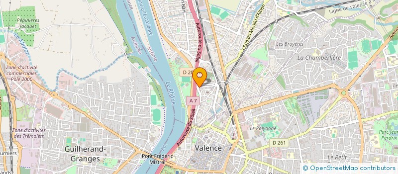 localisation de l'entreprise IMMEUBLE JACOUTON  BOURG-LES-VALENCE