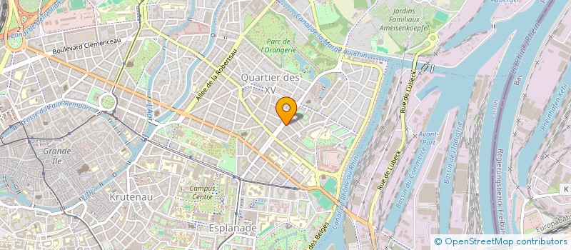 localisation de l'entreprise IMMEUBLE KRAUSE JEAN à STRASBOURG