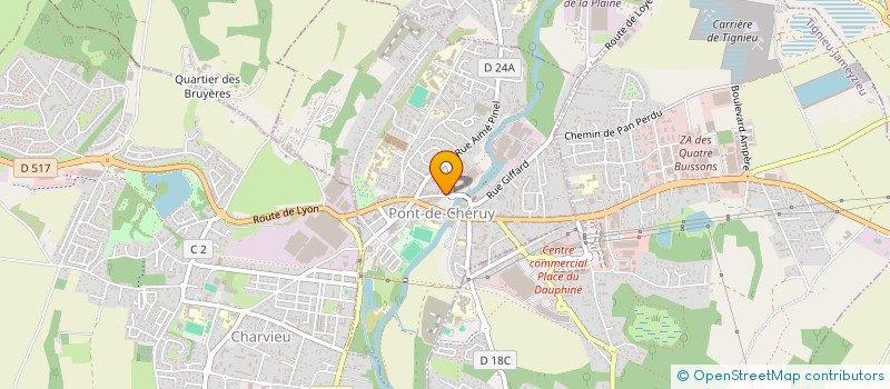 localisation de l'entreprise IMMEUBLE LA CHARVIZE  PONT-DE-CHERUY