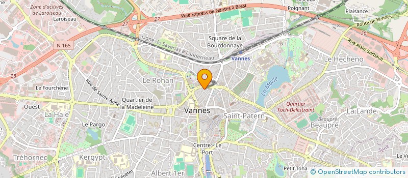 localisation de l'entreprise IMMEUBLE LA PAIX à VANNES