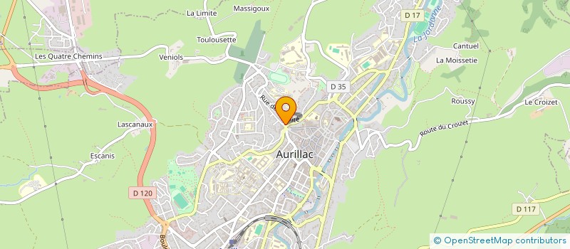 localisation de l'entreprise IMMEUBLE LADRAS à AURILLAC