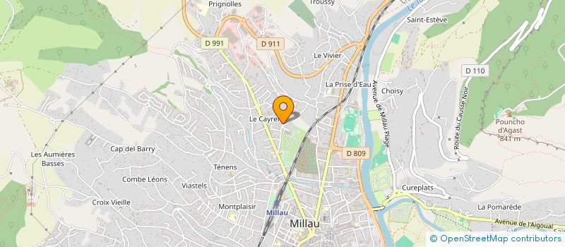 localisation de l'entreprise IMMEUBLE LE BALITRAND  MILLAU