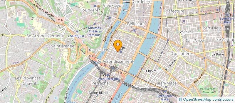 localisation de l'entreprise IMMEUBLE LE CENTRAL AMPERE  LYON