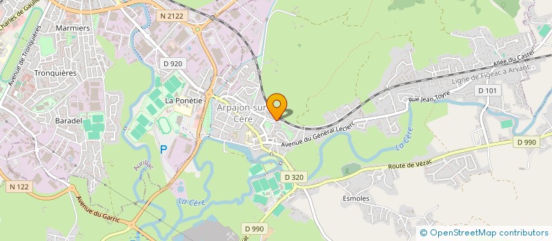 localisation de l'entreprise IMMEUBLE LE CHAUFFOUR à ARPAJON-SUR-CERE