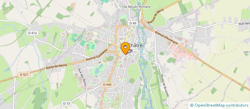 localisation de l'entreprise IMMEUBLE LE CHOPIN à LA CHATRE