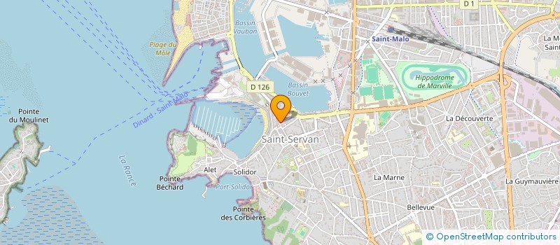 localisation de l'entreprise IMMEUBLE LE CLEMENCEAU  SAINT-MALO