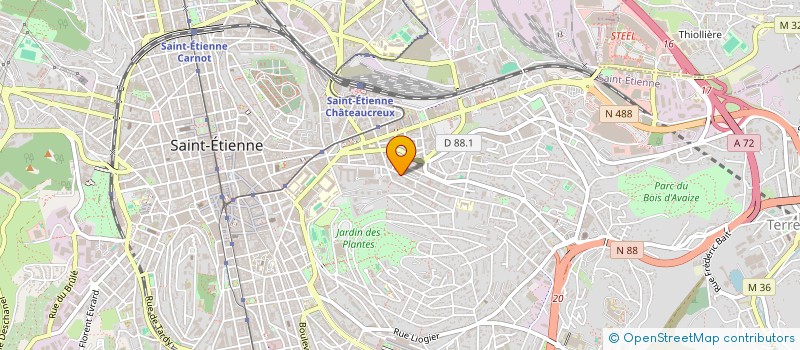 localisation de l'entreprise IMMEUBLE LE RICHELIEU  SAINT-ETIENNE