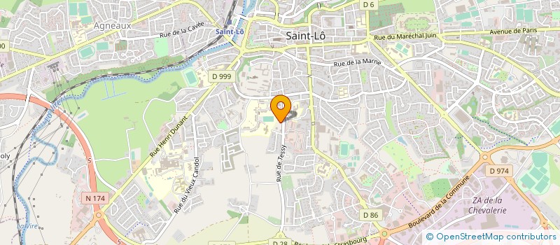 localisation de l'entreprise IMMEUBLE LE ROCHER DE LA LIBERTE  SAINT-LO