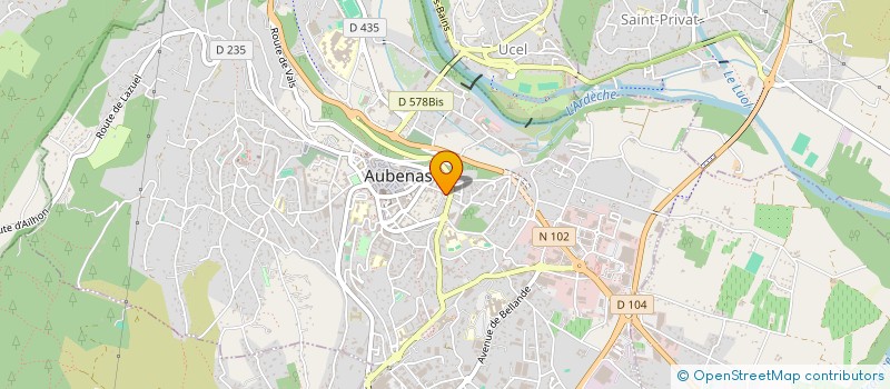 localisation de l'entreprise IMMEUBLE LE TANARGUE  AUBENAS