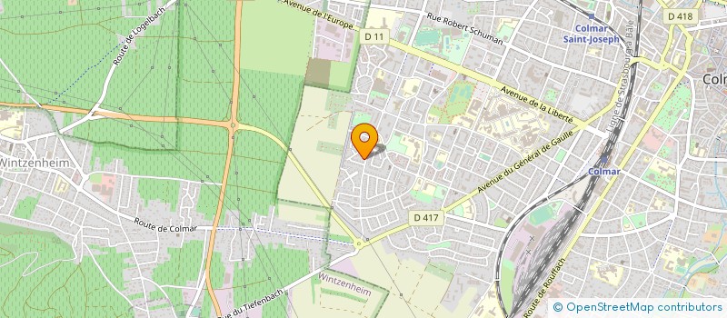 localisation de l'entreprise IMMEUBLE LES COQUELICOTS BAT CD  COLMAR
