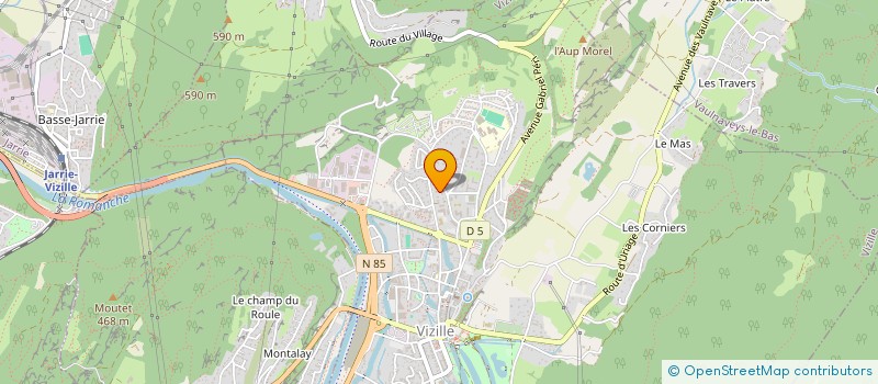 localisation de l'entreprise IMMEUBLE LES ECHANSONS CHAUFFERIE  VIZILLE