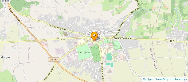 localisation de l'entreprise IMMEUBLE LES GLAIEULS à LA COTE-SAINT-ANDRE