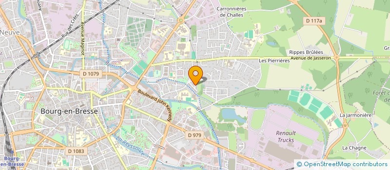 localisation de l'entreprise IMMEUBLE LES GRANDES TERRASSES à BOURG-EN-BRESSE
