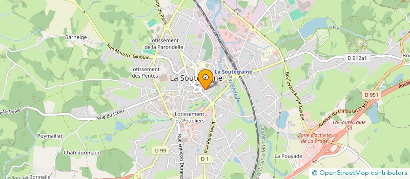 localisation de l'entreprise IMMEUBLE LES LAVANDES DU PLANTERRE à LA SOUTERRAINE