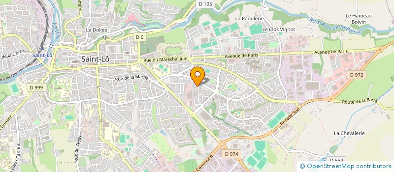 localisation de l'entreprise IMMEUBLE LES PLATANES  SAINT-LO