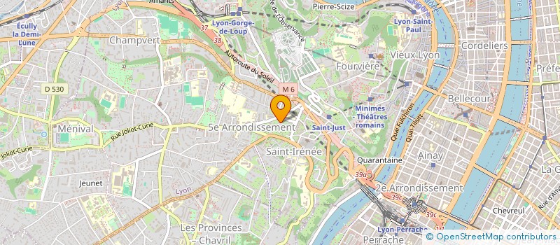 localisation de l'entreprise IMMEUBLE LES POMMIERES  LYON