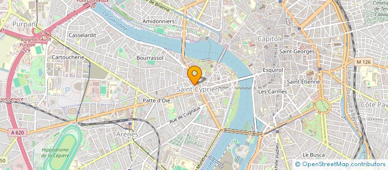 localisation de l'entreprise IMMEUBLE LES TROIS CANNELLES à TOULOUSE