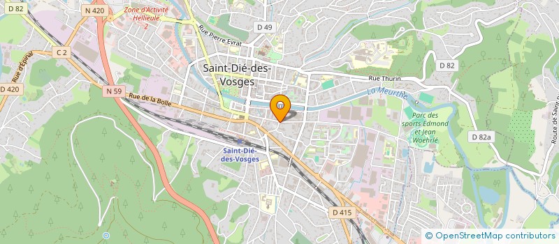 localisation de l'entreprise IMMEUBLE MARCILLAT  SAINT-DIE-DES-VOSGES