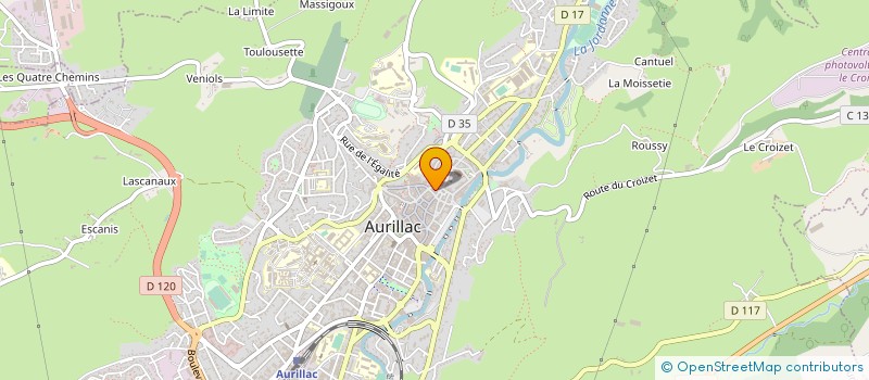 localisation de l'entreprise IMMEUBLE MAZIERES à AURILLAC