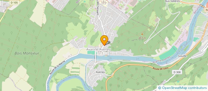 localisation de l'entreprise IMMEUBLE PAGET  AVANNE-AVENEY