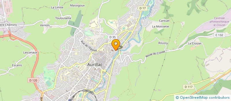 localisation de l'entreprise IMMEUBLE PASCAL à AURILLAC