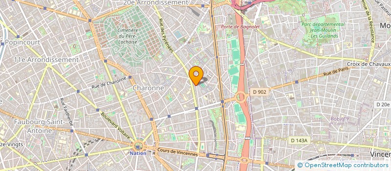 localisation de l'entreprise IMMEUBLE PRADELLE HENRI  PARIS