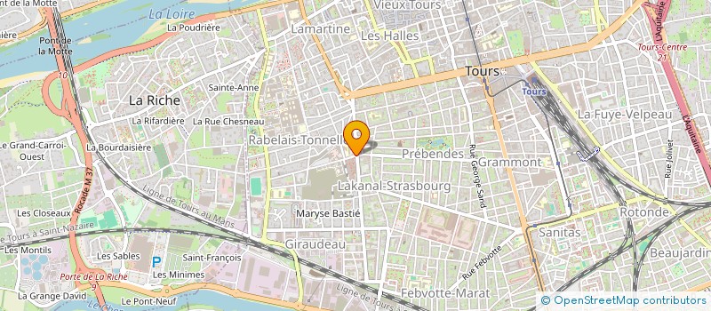 localisation de l'entreprise IMMEUBLE RABELAIS PERRAULT TOURS  TOURS