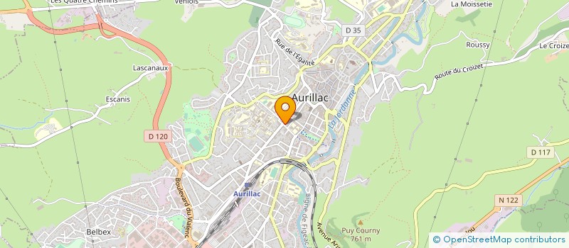 localisation de l'entreprise IMMEUBLE RIEUF à AURILLAC
