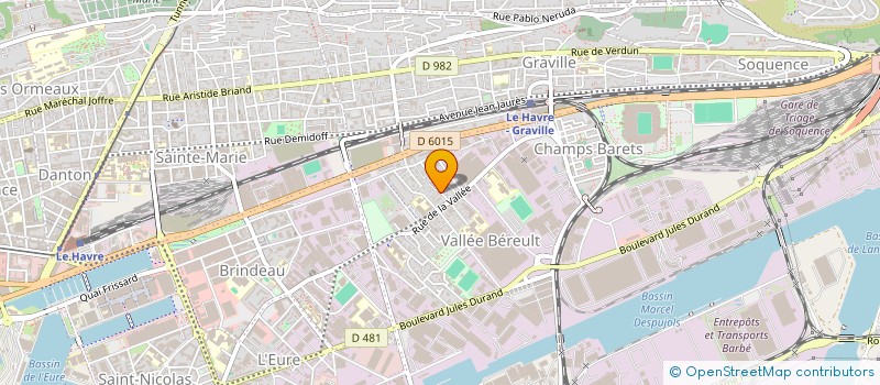 localisation de l'entreprise IMMEUBLE RUE AUDRAN à LE HAVRE