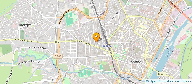 localisation de l'entreprise IMMEUBLE RUE D'URFE 12  ROANNE