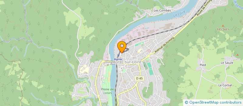 localisation de l'entreprise IMMEUBLE RUE DES CHEMINOTS  AUREC-SUR-LOIRE