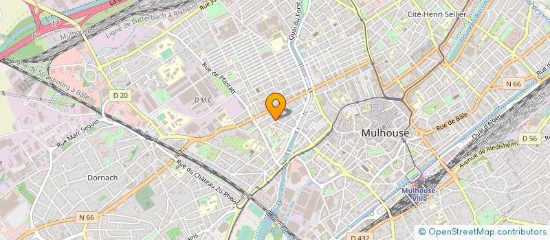 localisation de l'entreprise IMMEUBLE RUE DES FABRIQUES N 37  MULHOUSE