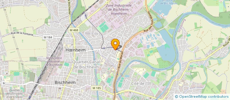 localisation de l'entreprise IMMEUBLE RUE DU HOHENBOURG RUE WALDECK  HNHEIM