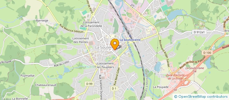 localisation de l'entreprise IMMEUBLE SALLET MEDELEINE à LA SOUTERRAINE