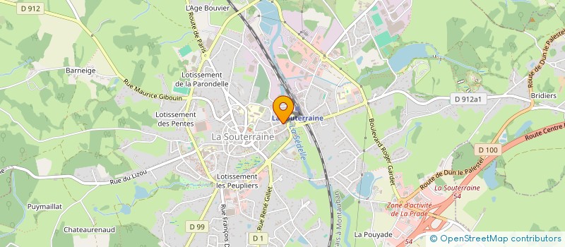 localisation de l'entreprise IMMEUBLE ST CLAUDE à LA SOUTERRAINE