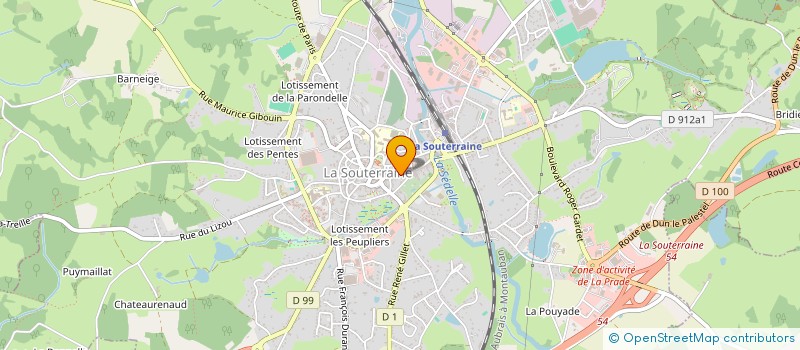 localisation de l'entreprise IMMEUBLE THURIER à LA SOUTERRAINE