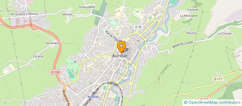 localisation de l'entreprise IMMEUBLE URBAIN  AURILLAC