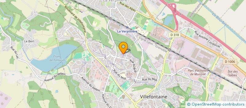 localisation de l'entreprise IMMEUBLE VERT VILLAGE  VILLEFONTAINE