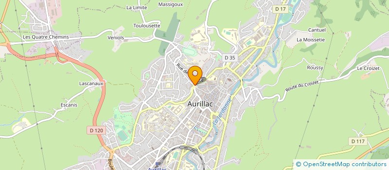 localisation de l'entreprise IMMEUBLE VIDAL à AURILLAC